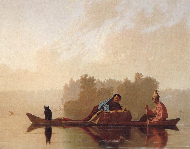 George Caleb Bingham Fur Traders Descending the Missouri